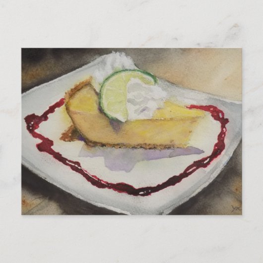 Käse Cake Postcard Postkarte (Vorderseite)