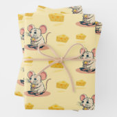Käse Delights Wrapping Paper Flat Sheet Set 3 Geschenkpapier Set (Beispiel)