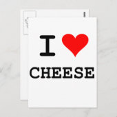 Käse der Liebe I (schwarze Beschriftung) Postkarte (Vorne/Hinten)