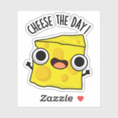 Käse Der Tag Funny Food Puff Aufkleber (Blatt)