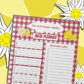 Käse , Edelweiss , Rot und Weiß Notizblock