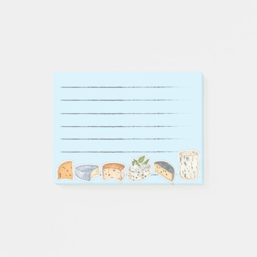 Käse-Enthusiast Post-it Klebezettel (Vorderseite)