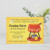 Käse-Fondue-Party Einladung (Stehend Vorderseite)