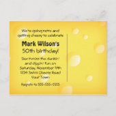 Käse Fondue Postcard Einladung (Rückseite)