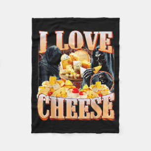 Käse-Food-Liebhaber Lustiges Skelett-Meme-Humor Mä Fleecedecke