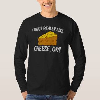 Käse Für Männer Frauen Ricotta Käse Ich Liebe Käse T-Shirt