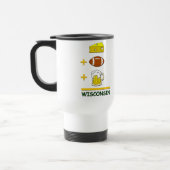 Käse-Fußball-Bier Wisconsin Reisebecher (Links)