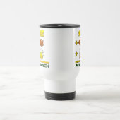 Käse-Fußball-Bier Wisconsin Reisebecher (Mittel)