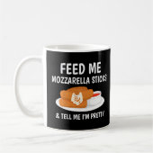 Käse Fütterte mir Mozzarella Sticks Kaffeetasse (Links)