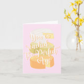 Käse Geburtstagskarte Karte (Gelbe Blume)