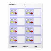 Käse Gedeckter Niedlicher Cartoon Lebensmittellage (Vorne)