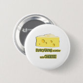 Käse gehört zu alles button (Vorne & Hinten)