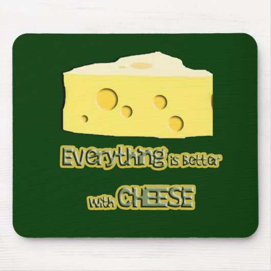Käse gehört zu alles mousepad (Vorne)