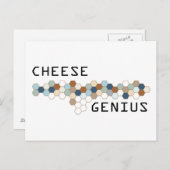 Käse Genius Postkarte (Vorne/Hinten)
