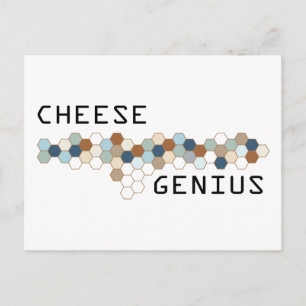 Käse Genius Postkarte
