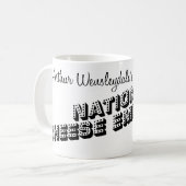 Käse-Geschäfts-Skizze-Tasse Kaffeetasse (Vorderseite Links)