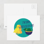 Käse glaubt mir postkarte (Vorne/Hinten)