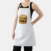 Käse-Gourmet-Burger-Illustration Schürze (InSitu)