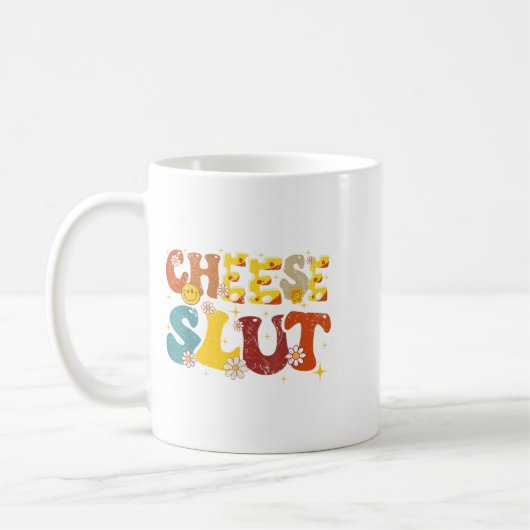 Käse Groovy Sarcastic Funny Sprichwort Weihnachten Kaffeetasse (Links)