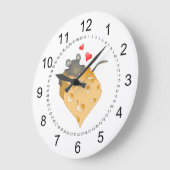 Käse Große Wanduhr (Winkel)