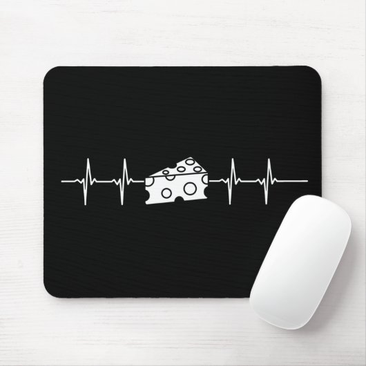 Käse Heartbeat Mousepad (Mit Mouse)