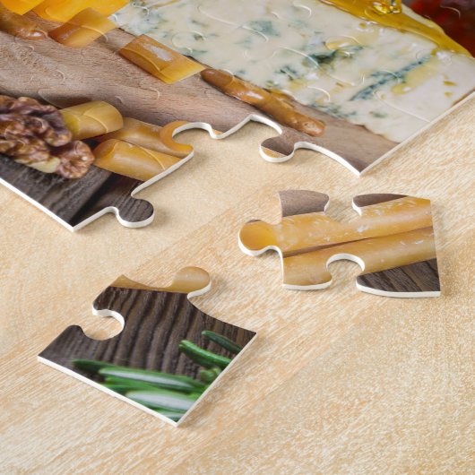 Käse Honig Walnüsse Trauben Cracker Lebensmittel Puzzle (Seite)