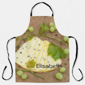 Käse in Scheiben mit Trauben Schürze (Vorderseite)