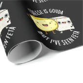 Käse ist Gouda, aber ich habe Feta Funny Food Pun Geschenkpapier (Rolleneckpunkt)