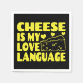 Käse ist meine Liebe - Chesse Lovers Serviette (Vorderseite)