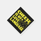 Käse ist meine Liebe - Chesse Lovers Serviette (Ecke)