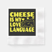 Käse ist meine Liebe - Chesse Lovers Serviette (Vorderseite)