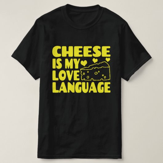 Käse ist meine Liebe - Chesse Lovers T-Shirt (Design vorne)