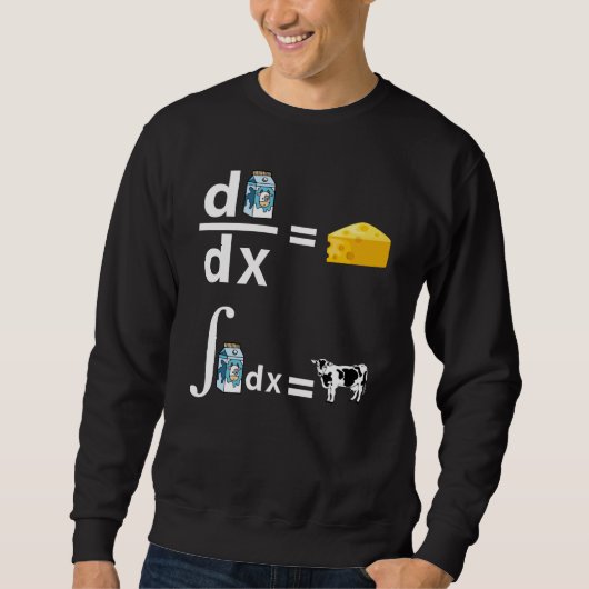 Käse-Kalkulation| Funny Science Mathe Sweatshirt (Vorderseite)