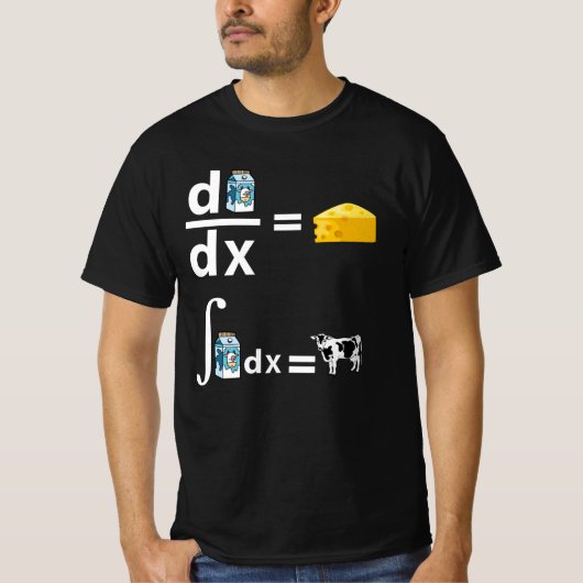 Käse-Kalkulation| Funny Science Mathe T-Shirt (Vorderseite)