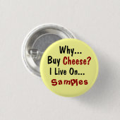 Käse-Knopf Button (Vorne & Hinten)