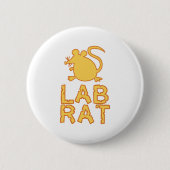 Käse-Labrador-Ratte Button (Vorderseite)