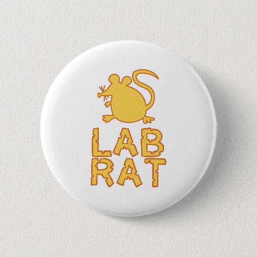 Käse-Labrador-Ratte Button (Vorderseite)