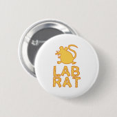 Käse-Labrador-Ratte Button (Vorne & Hinten)