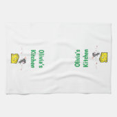 Käse Liebe Herz Mouse Küche Handtuch (Horizontal)