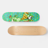 Käse-liebevoller Drache Skateboard (Horizontal)