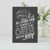 Käse Lover Karte (Stehend Vorderseite)