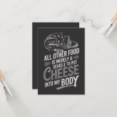 Käse Lover Karte (Vorderseite/Rückseite Beispiel)
