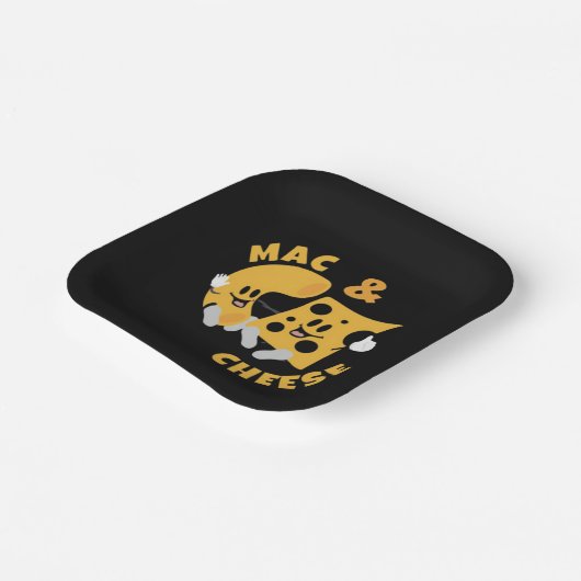 Käse Mac & Cheese Funny Gift Idee Pappteller (Gewinkelt)