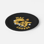 Käse Mac & Cheese Funny Gift Idee Pappteller (Schrägansicht)