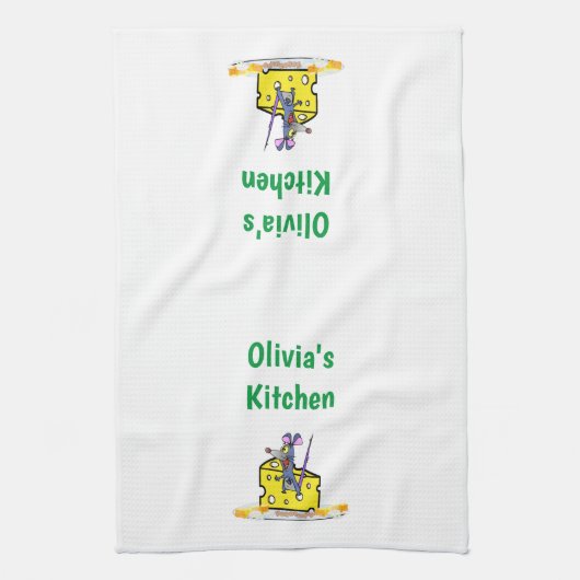 Käse Maus Crackers Mice Küche Handtuch (Vertikal)