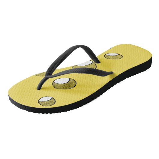 Käse mit Löchern Badesandalen (Schrägansicht)