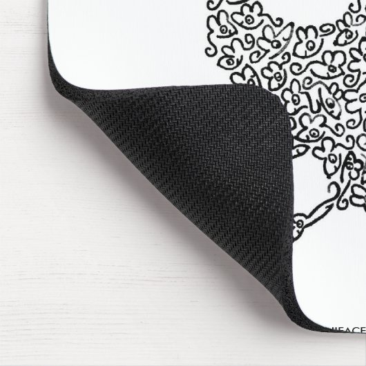 KÄSE mit MÄUSEN durch NICHOLAS Mousepad (Ecke)