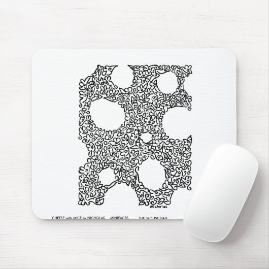 KÄSE mit MÄUSEN durch NICHOLAS Mousepad (Mit Mouse)
