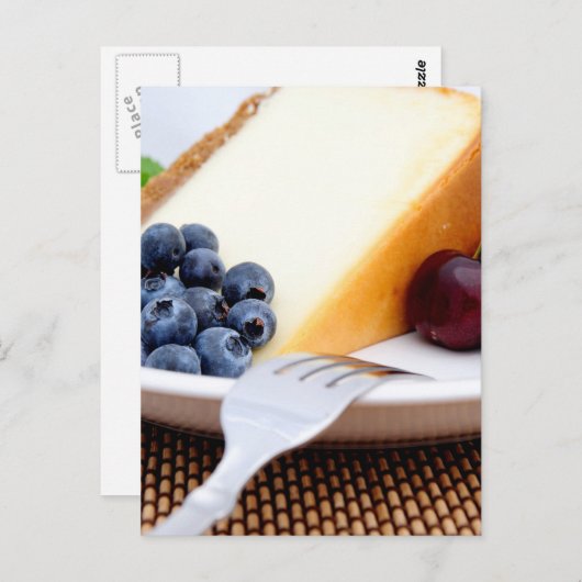 Käse mit Obst Postkarte (Vorne/Hinten)