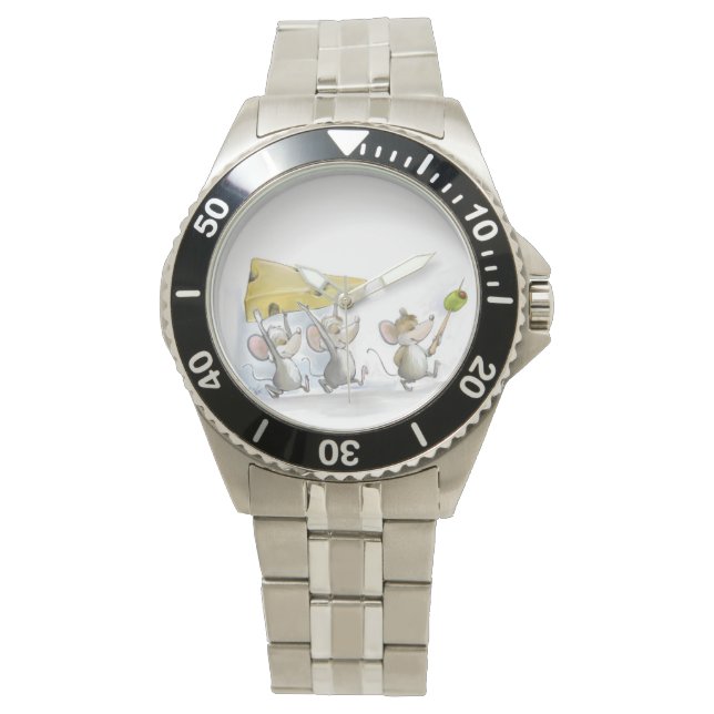 Käse (mit Oliven) beobachten Armbanduhr (Vorderseite)